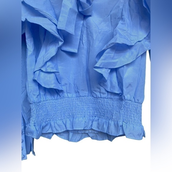 Nwt ENGLISH Factory Ruffled Long sleeve cotton top - Picture 5 of 10